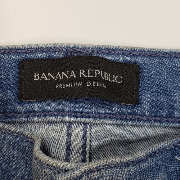 Banana Republic High Rise Skinny Striped Side Jeans Women's Size 28 - Picture 5 of 8